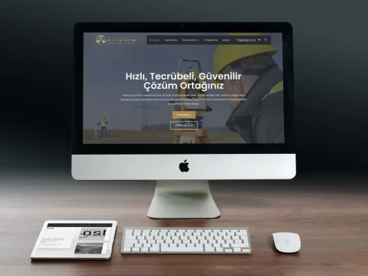 Alterun Yapı Harita Mühendislik web sitesi projesi – A2A Dijital
