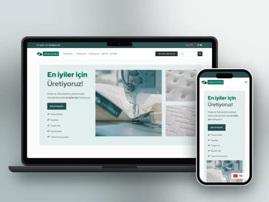 Armateks web sitesi projesi – A2A Dijital