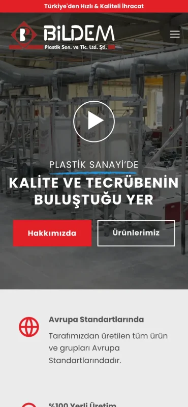 Bidem Plastik mobil görünüm – A2A Dijital