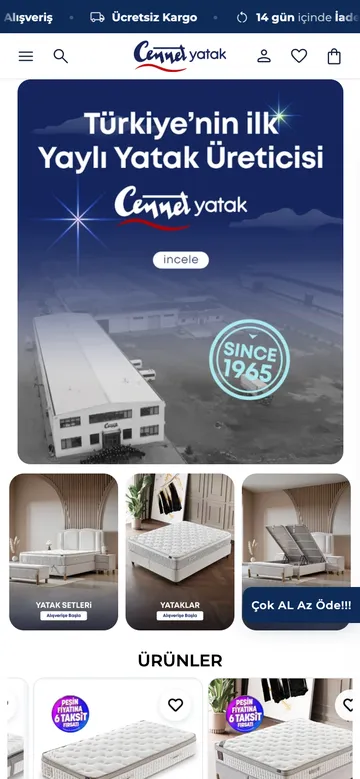 Cennet Yatak mobil
