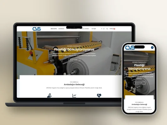 CVS Ambalaj web sitesi projesi – A2A Dijital
