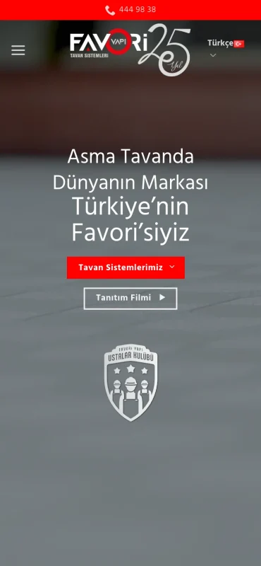 Favori Yapı mobil görünüm – A2A Dijital