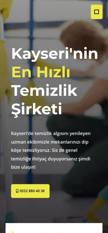 FiloTemizlik mobil görünüm – A2A Dijital