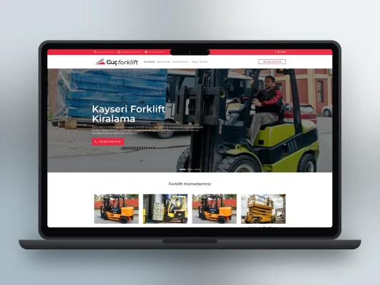 Güç Forklift web sitesi projesi – A2A Dijital