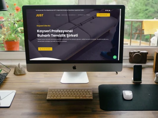 Just Temizlik web sitesi projesi – A2A Dijital