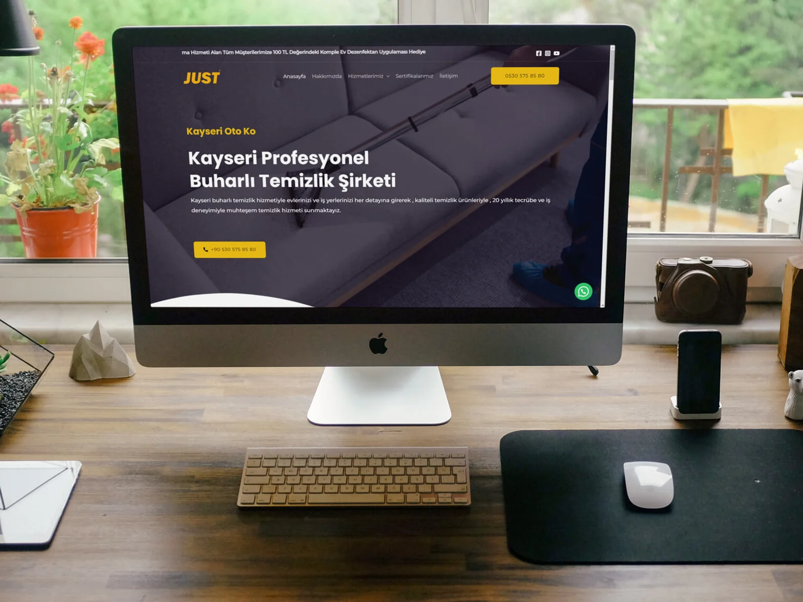 Just Temizlik web sitesi projesi – A2A Dijital