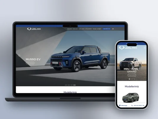 KGM ENES OTO web sitesi projesi – A2A Dijital