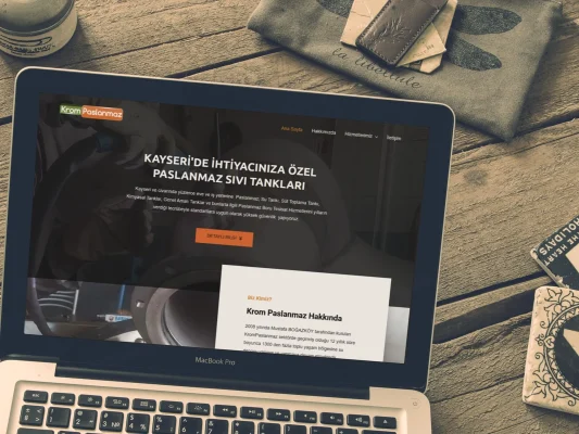 Krom Paslanmaz web sitesi projesi – A2A Dijital