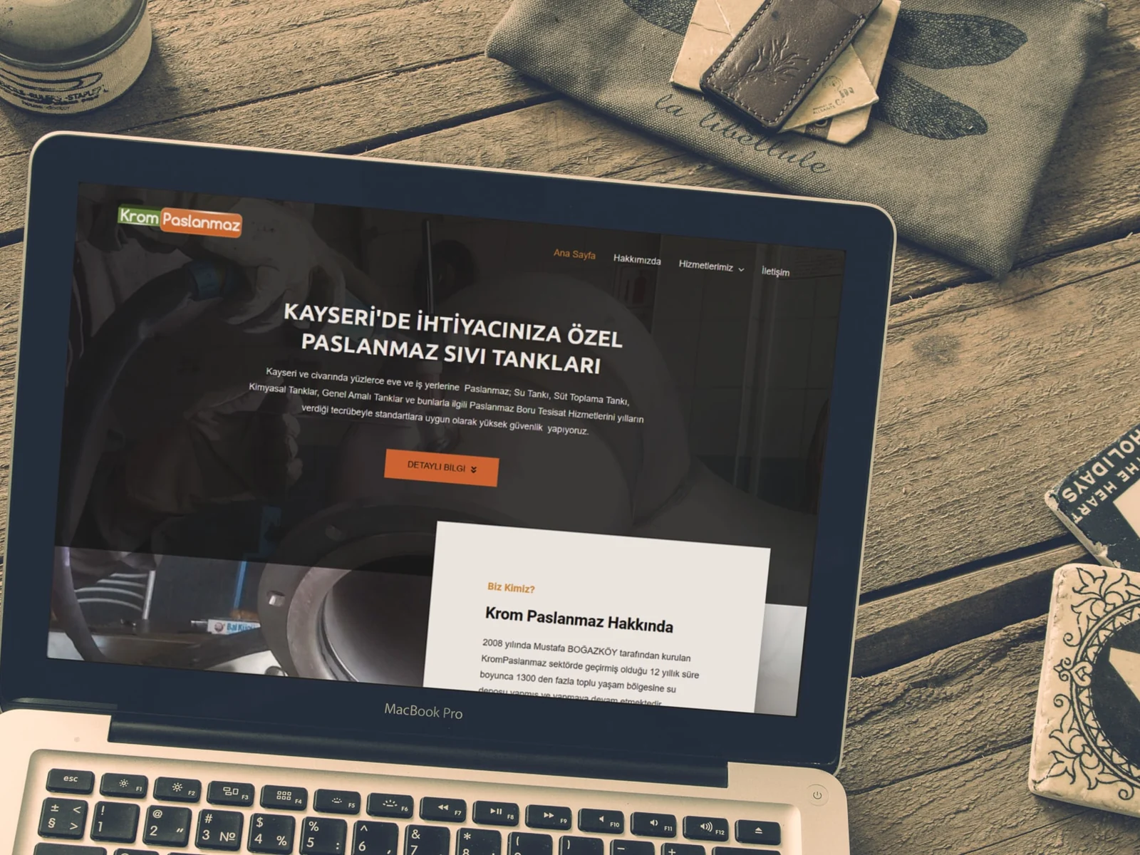Krom Paslanmaz web sitesi projesi – A2A Dijital
