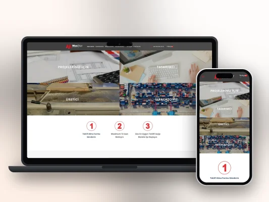 MasStar Group web sitesi projesi – A2A Dijital