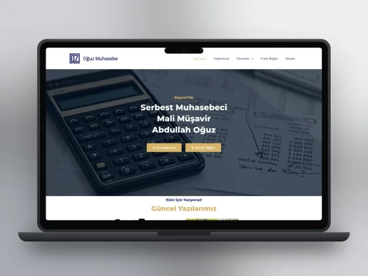 Oğuz Muhasebe web sitesi projesi – A2A Dijital