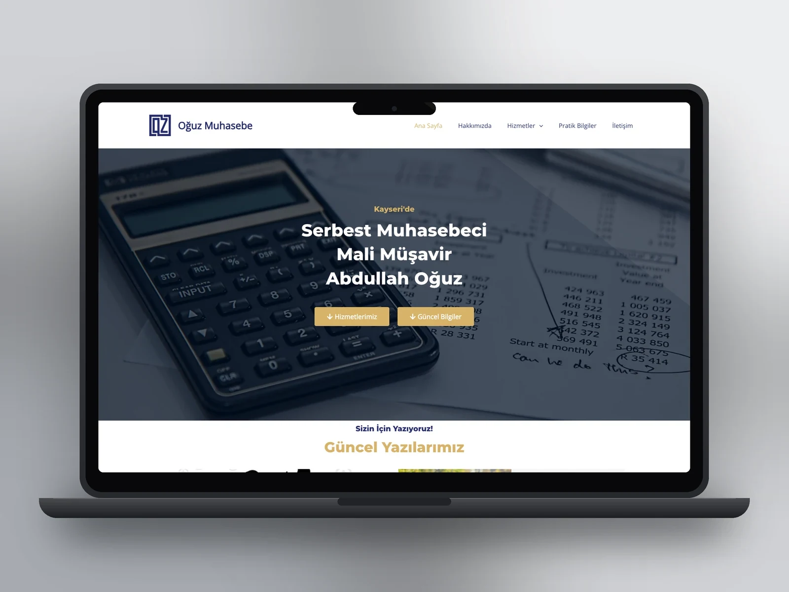 Oğuz Muhasebe web sitesi projesi – A2A Dijital