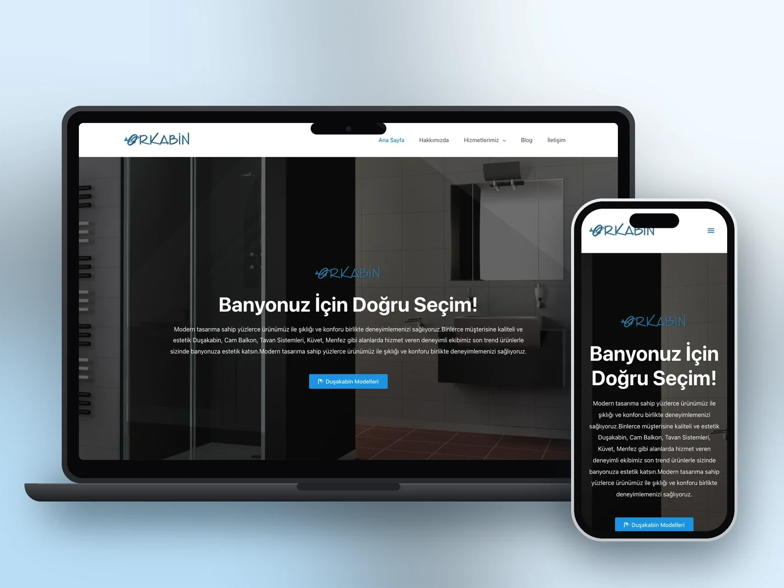 Orkabin web sitesi projesi – A2A Dijital