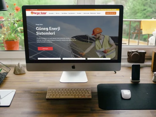Perge Solar web sitesi projesi – A2A Dijital