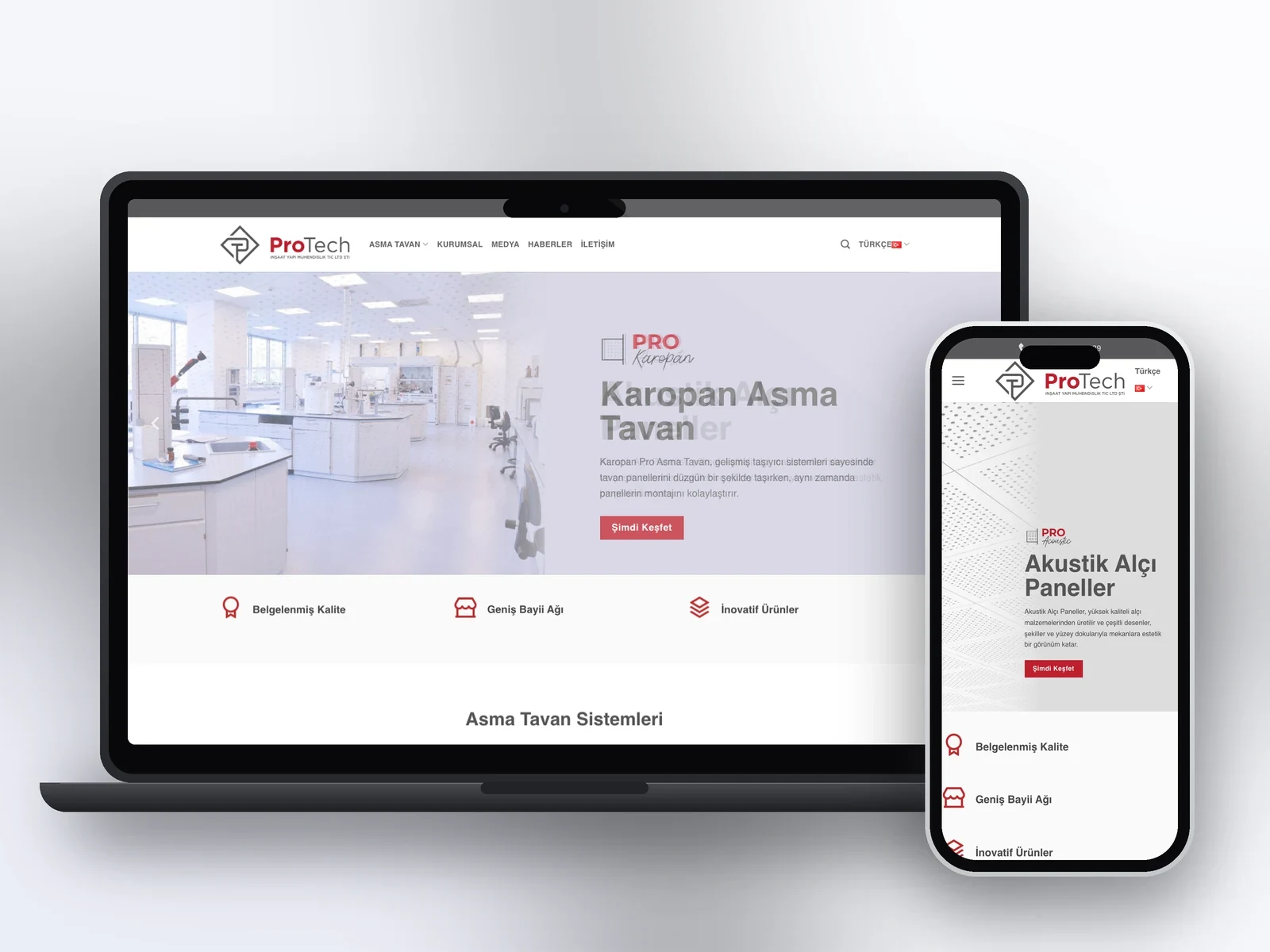 Protech Yapı web sitesi projesi – A2A Dijital