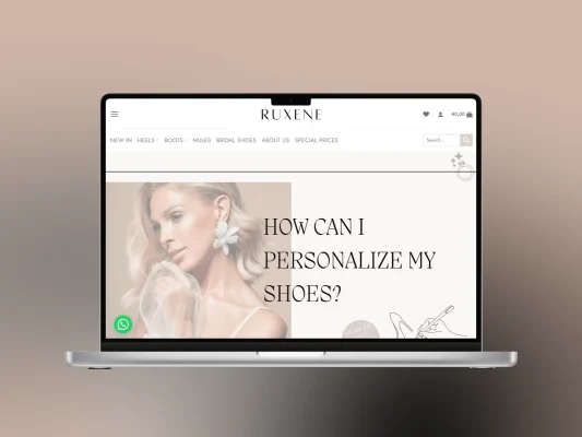Ruxene web sitesi projesi – A2A Dijital