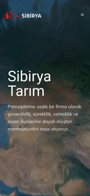 Sibirya Tarım mobil görünüm – A2A Dijital