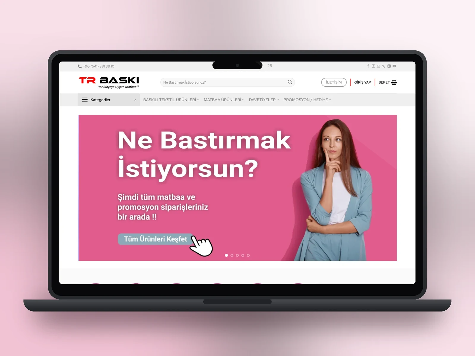 TR Baskı web sitesi projesi – A2A Dijital