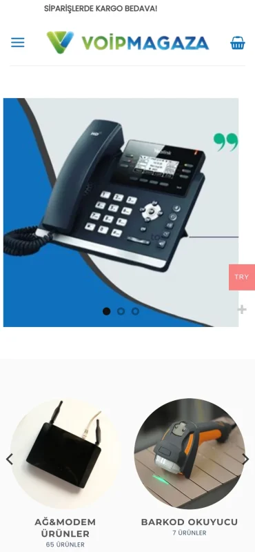Voip Mağaza mobil görünüm – A2A Dijital