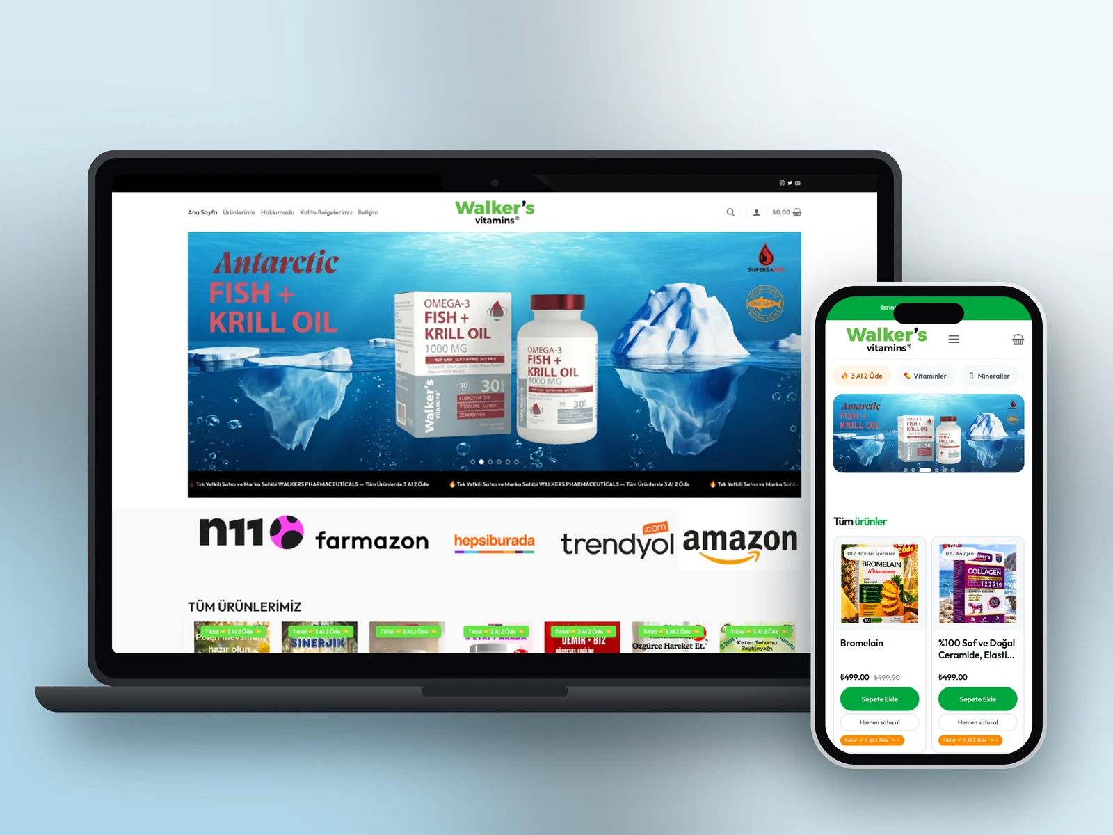 Walkers Witamins web sitesi projesi – A2A Dijital