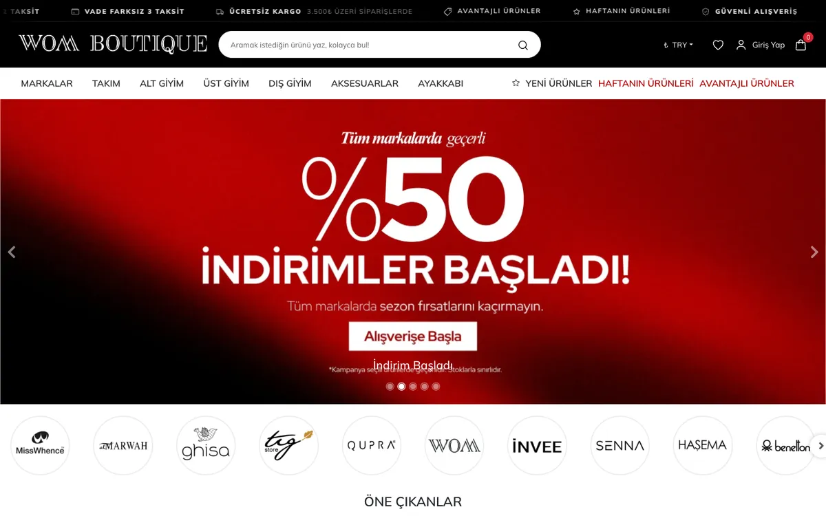 WOM Boutique masaüstü