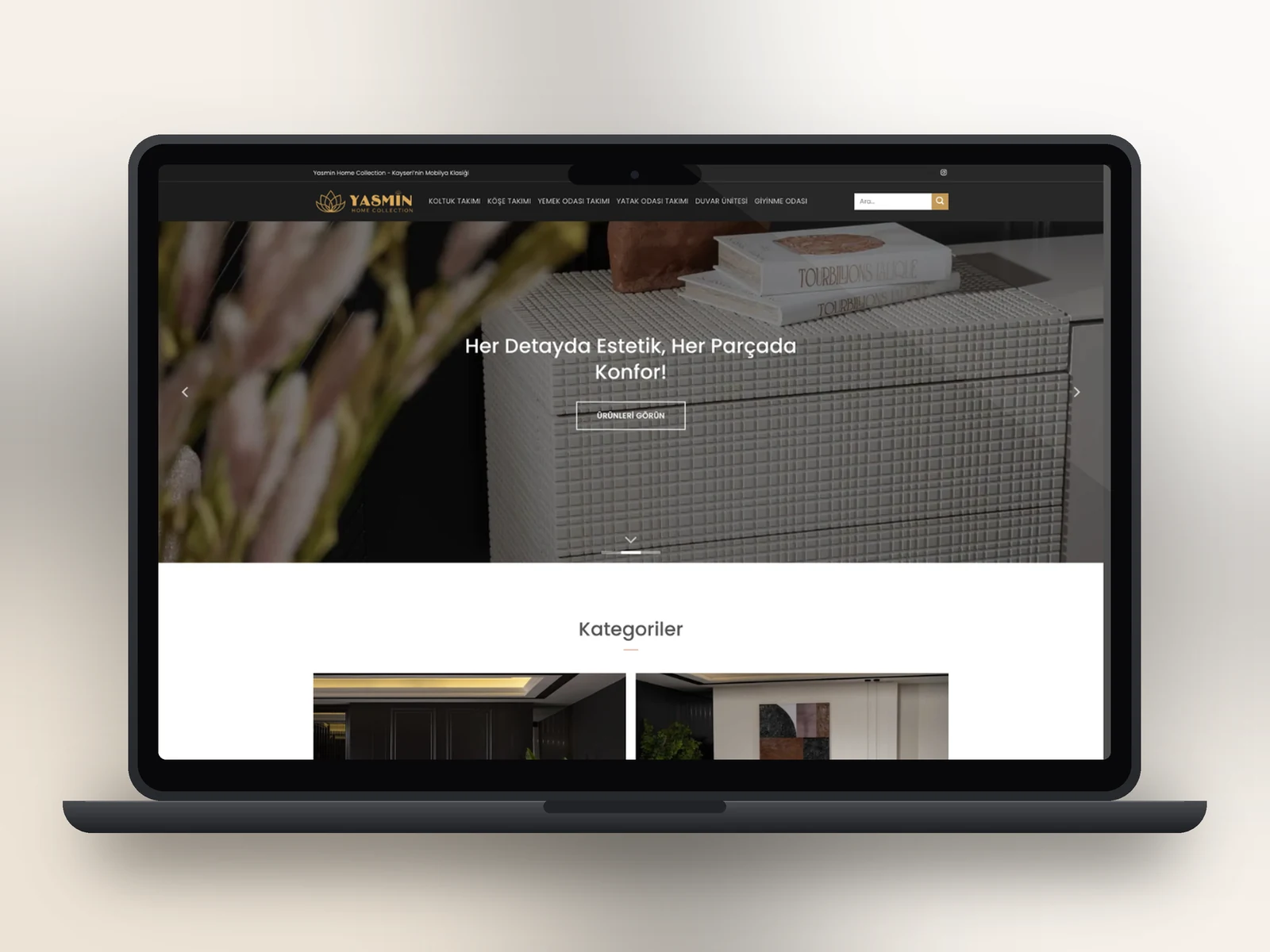 Yasmin web sitesi projesi – A2A Dijital