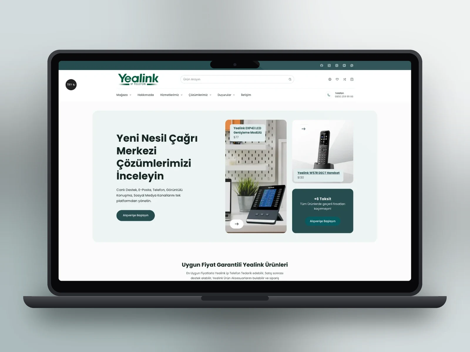 Yealink web sitesi projesi – A2A Dijital