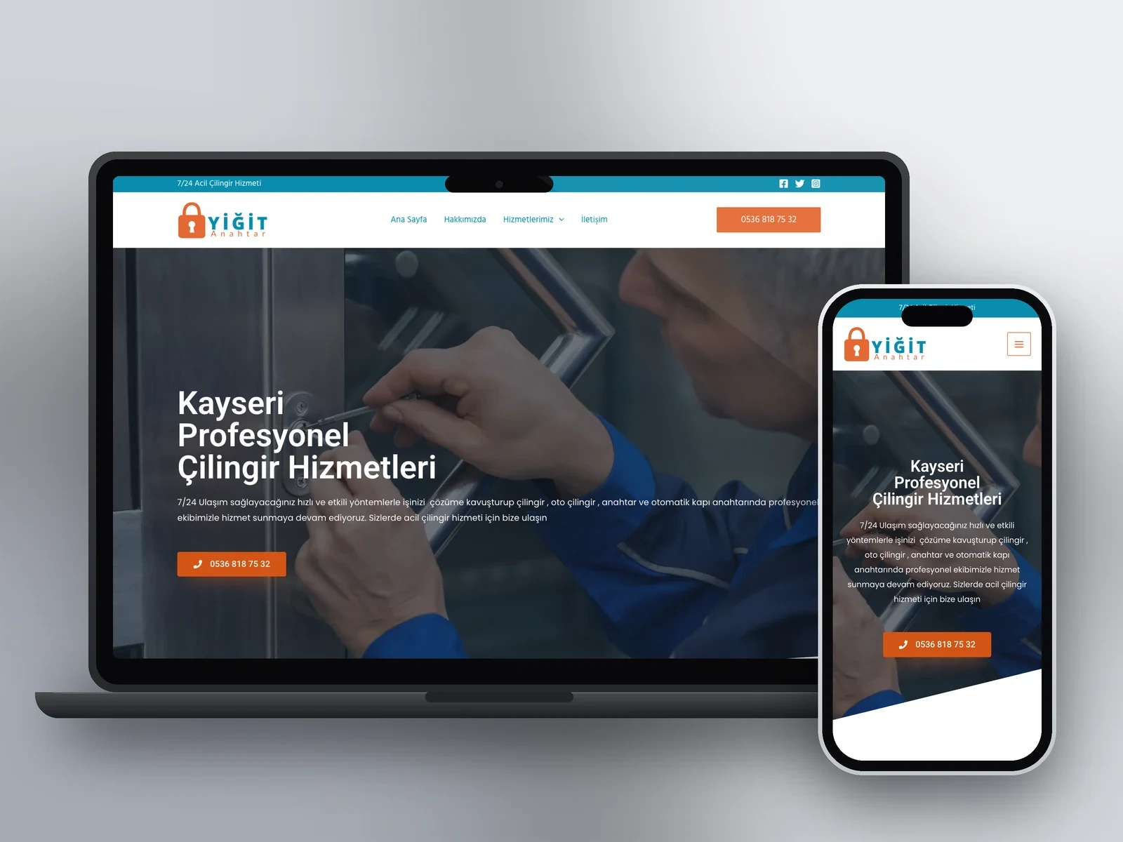 Yiğit Anahtar web sitesi projesi – A2A Dijital